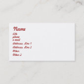 Witte Visitekaartje (Achterkant)