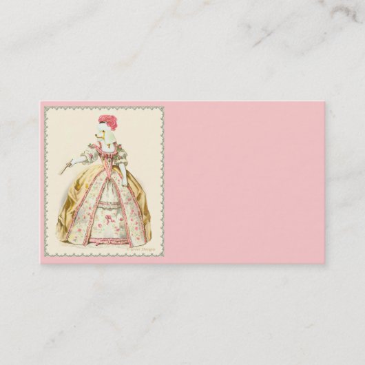 Witte Visitekaartjes Marie Antoinette (Voorkant)