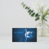 Witte Visitekaartjes met zwoegreep (Staand voorkant)