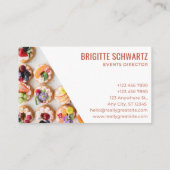 Witte visitekaartjes: voedselleverstandaard visitekaartje (Achterkant)