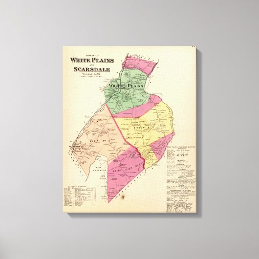 Witte vlakten, sloppenwijken canvas afdruk (Voorkant)
