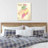 Witte vlakten, sloppenwijken canvas afdruk (Insitu (Slaapkamer))