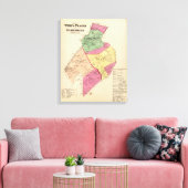 Witte vlakten, sloppenwijken canvas afdruk (Insitu (Woonkamer))