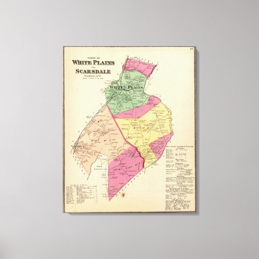 Witte vlakten, sloppenwijken canvas afdruk (Voorkant)