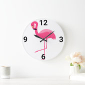 WITTE VLAMINGO WALL CLOCK GROTE KLOK (Huis)