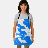 Witte vleermuizen in de vlucht blauw schort (Insitu)