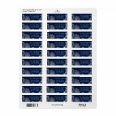  witte vleermuizen marjoin blue bruiloft etiket (Full Sheet)