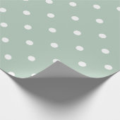 Witte Vlek Groene Partij Cadeaupapier (Hoek)