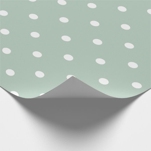 Witte Vlek Groene Partij Cadeaupapier (Hoek)