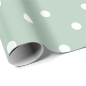 Witte Vlek Groene Partij Cadeaupapier (Rol Hoek)