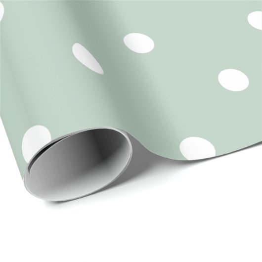 Witte Vlek Groene Partij Cadeaupapier (Rol Hoek)