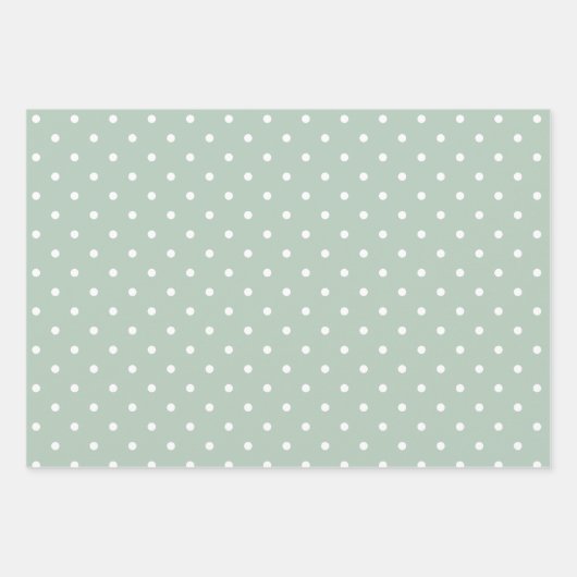 Witte Vlek Groene Partij Inpakpapier Vel (Voorkant 2)