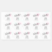 Witte vlek met liefdesbakken uit de keuken van labels (Vel)