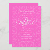 Witte vlek Mitzvah met om het even welk Lijst van  Kaart (Voorkant / Achterkant)