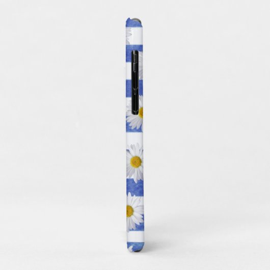 witte vlek op blauwe strepen Case-Mate iPhone case (Achterkant/links)