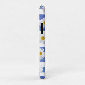 witte vlek op blauwe strepen Case-Mate iPhone case (Achterkant/rechts)