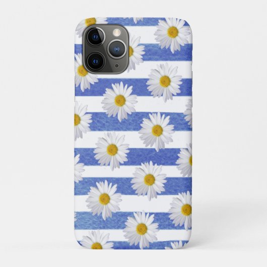 witte vlek op blauwe strepen Case-Mate iPhone case (Achterkant)