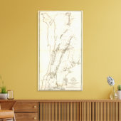 Witte vlekken en wapens canvas afdruk (Insitu (Woonkamer))
