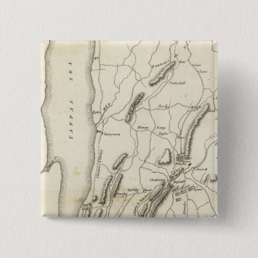 Witte vlekken en wapens vierkante button 5,1 cm (Voorkant)