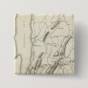 Witte vlekken en wapens vierkante button 5,1 cm