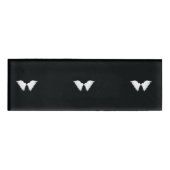 Witte vleugels naamplaatje naambadge (Voorkant)