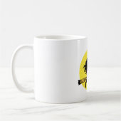 Witte vlieg van de maan koffiemok (Links)