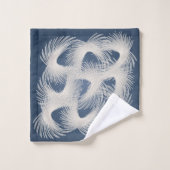 Witte vliegende veren bad handdoek (Wasdoekje)