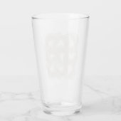 Witte vliegende veren glas (Achterkant)