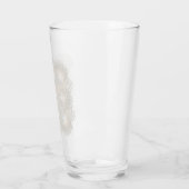 Witte vliegende veren glas (Links)