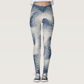 Witte vliegende veren leggings (Voorkant)