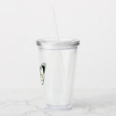 Witte vlinder acryl drinkbeker (Links)