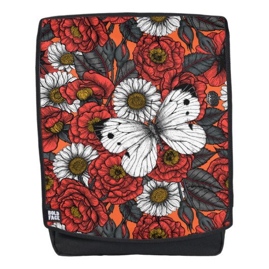 Witte vlinder en rozen rugtassen (Voorkant)