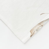 witte vlinder fleece deken (Hoek)