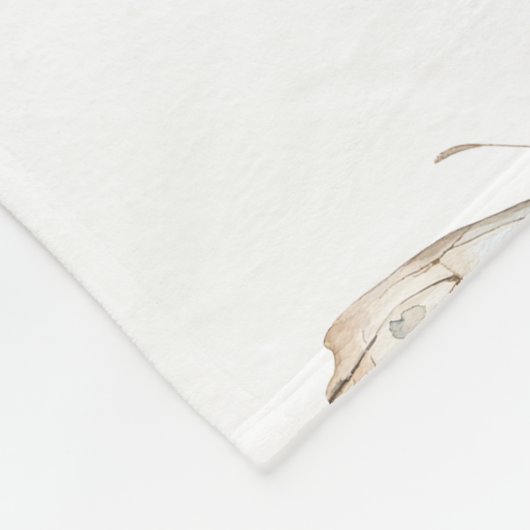  witte vlinder fleece deken (Hoek)