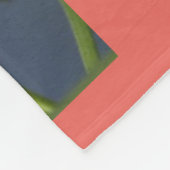 Witte vlinder fleece deken (Hoek)