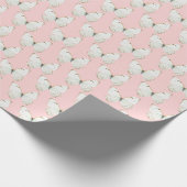 witte vlinder met zwarte roze cadeaupapier (Hoek)