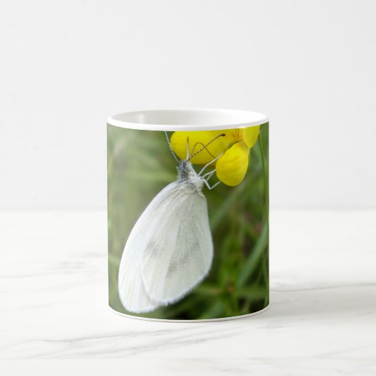 Witte vlinder Mok (Center)