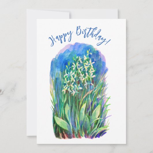 Witte vlinder orchidee lente bloem (Voorkant)