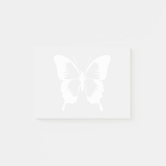 Witte vlinder post-it® notes (Voorkant)