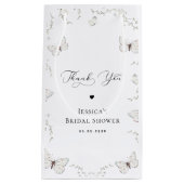 Witte Vlinder Tuin Bruiloft Feest Dank Je Klein Cadeauzakje (Voorkant)