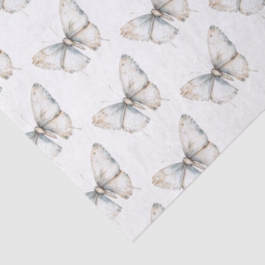 witte vlinder Vrijgezellenfeest Tissuepapier (Detail)