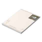 Witte vlinder "Wees vriendelijk voor dieren" Boho Notitieblok (Linkerzijde)