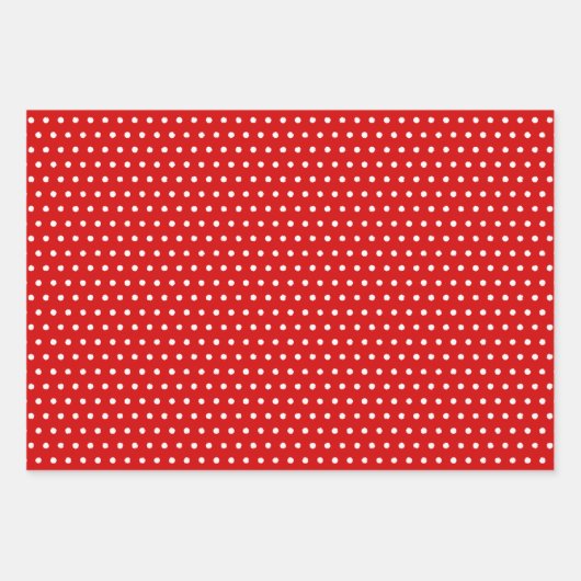 witte vlinderdarm dots Chevron stripes op rood Inpakpapier Vel (Voorkant)