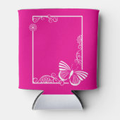 witte vlinderkoeler - Fuschia Blikjeskoeler (Voorkant)