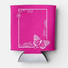  witte vlinderkoeler - Fuschia Blikjeskoeler