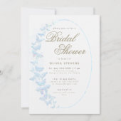 Witte Vlinders Boho Lijst Elegante Bruidsdouche Kaart (Voorkant)