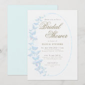 Witte Vlinders Boho Lijst Elegante Bruidsdouche Kaart (Voorkant / Achterkant)