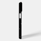 Witte Vlinders die Gloeien Zwarte iPhone Hoes (Achterkant / Rechts)