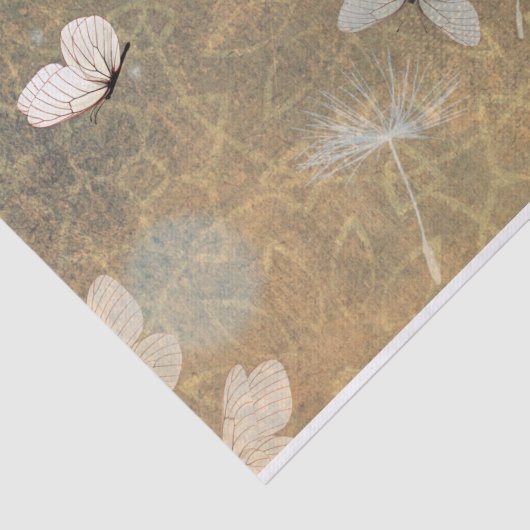 witte vlinders en vliegende duiven tissuepapier (Detail)