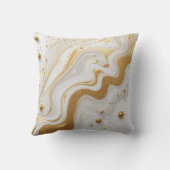 Witte vloeistof en met druppels en gouden glitter kussen (Achterkant)